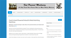 Desktop Screenshot of footpoweredmachinery.com