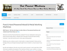 Tablet Screenshot of footpoweredmachinery.com